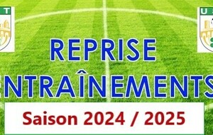 Saison 2024-2025 : Reprises des entrainements